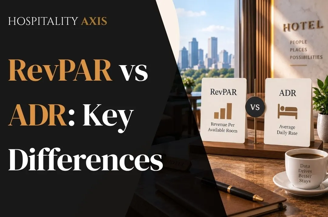 RevPAR vs ADR: Key Differences, Formulas & What Each Metric Reveals